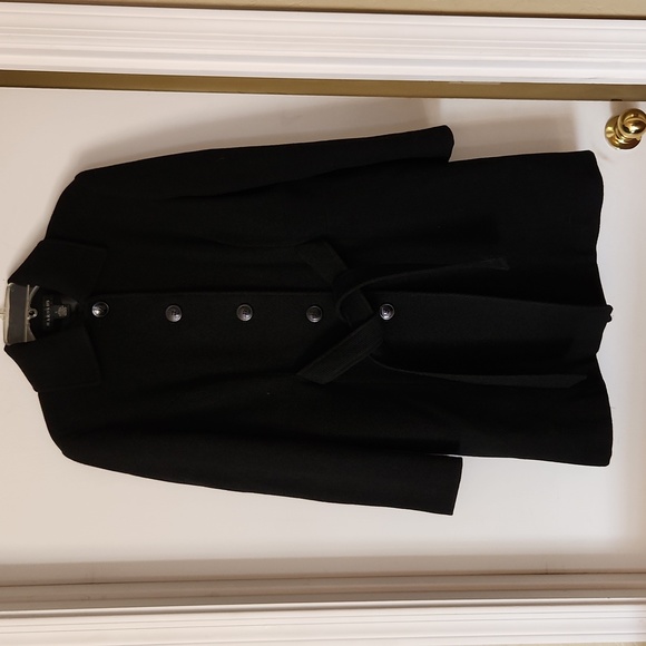 Harold's Black Trench/Pea Coat Large - Picture 1 of 7